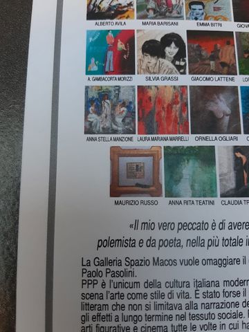 Centenario di Pier Paolo Pasolini — Spazio Macos