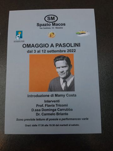 Centenario di Pier Paolo Pasolini — Spazio Macos